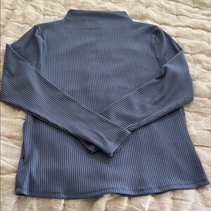 a new day Ribbed Long Sleeve Top in Slate Blue XL